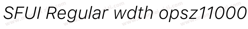 SFUI Regular wdth opsz110000 GRAD w字体转换